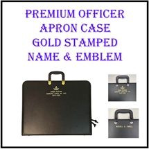 Premium Officer Apron Case Gold Stamping